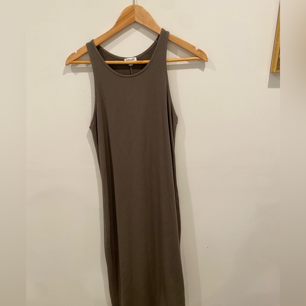 Splendid Green, jersey fitted dress